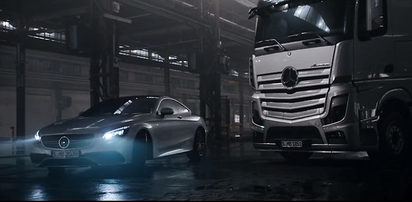 Mercedes-Benz Actros и S63 AMG Coupe